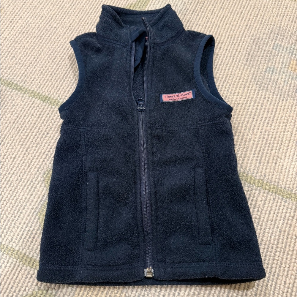 Vineyard Vines Fleece Navy Vest